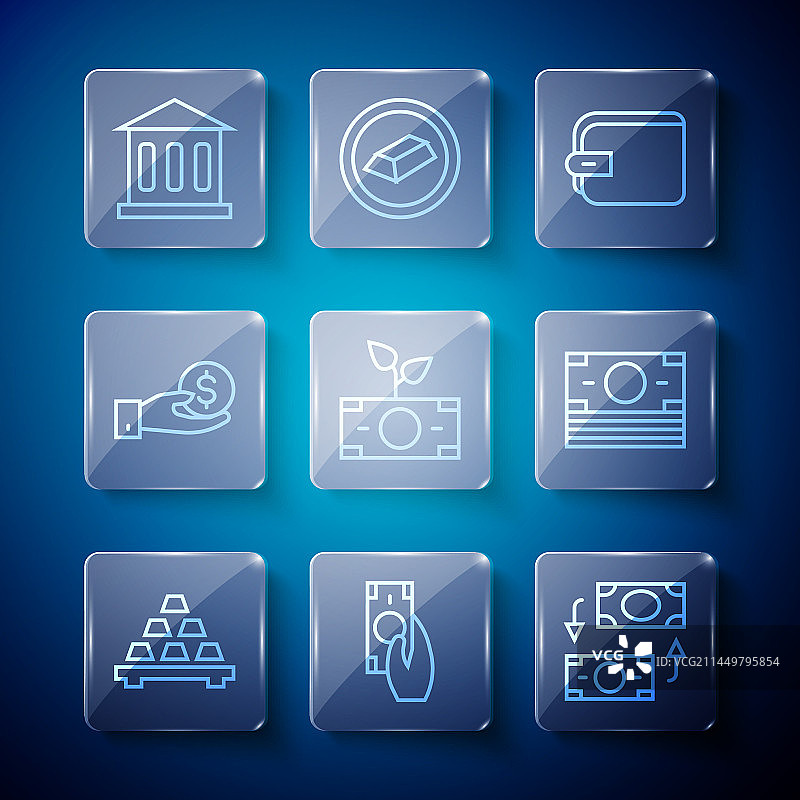 金条、快速支付货币兑换图片素材