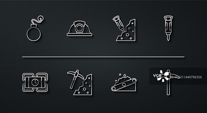炸弹爆破施工图片素材