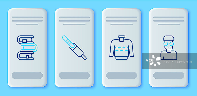 音频线、毛衣、书籍和书呆子图片素材