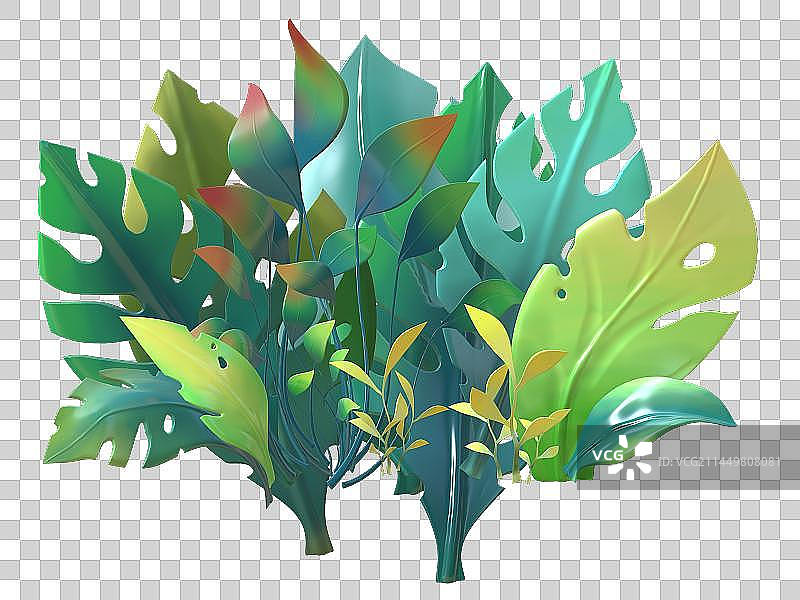 3d叶子背景图片素材