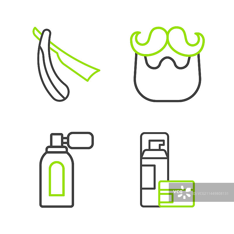 剃须啫喱泡沫须后水套装图片素材