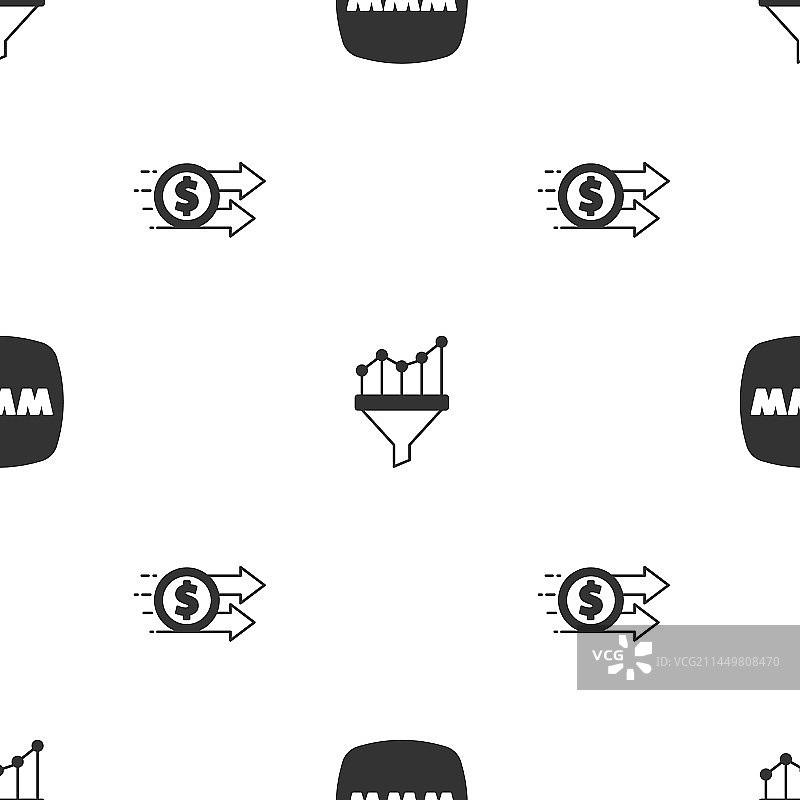 带图表的销售漏斗网站模板图片素材