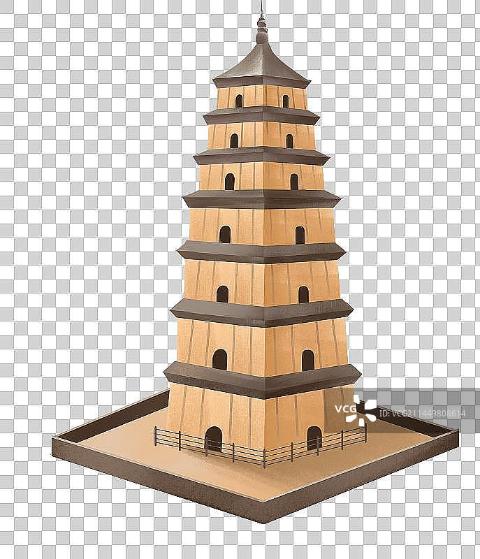 西安大雁塔图片素材