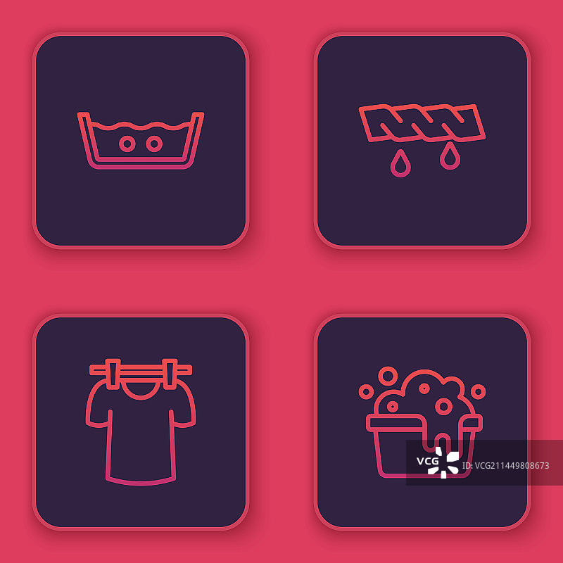 温度洗衣晾衣挤压图片素材