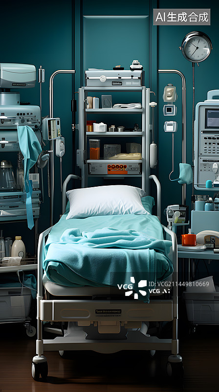 【AI数字艺术】医院治疗室插画图片素材