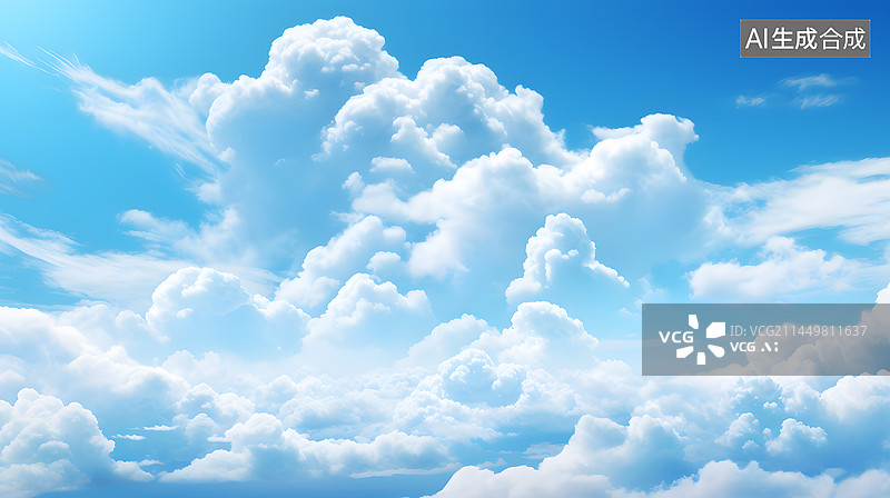 【AI数字艺术】极简晴天空平面背景图图片素材