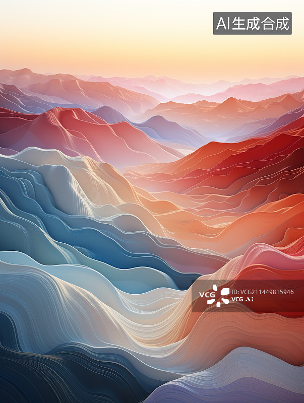 【AI数字艺术】丹霞地带地质地貌图片素材