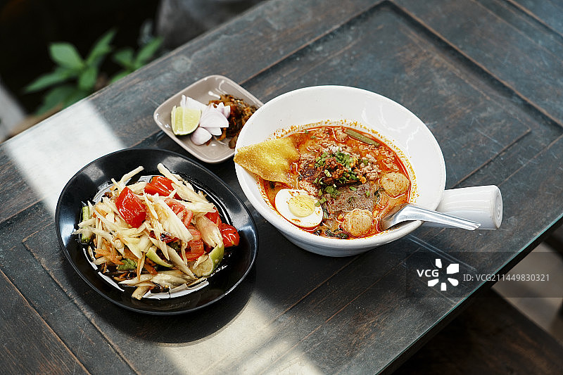 泰北咖喱面图片素材