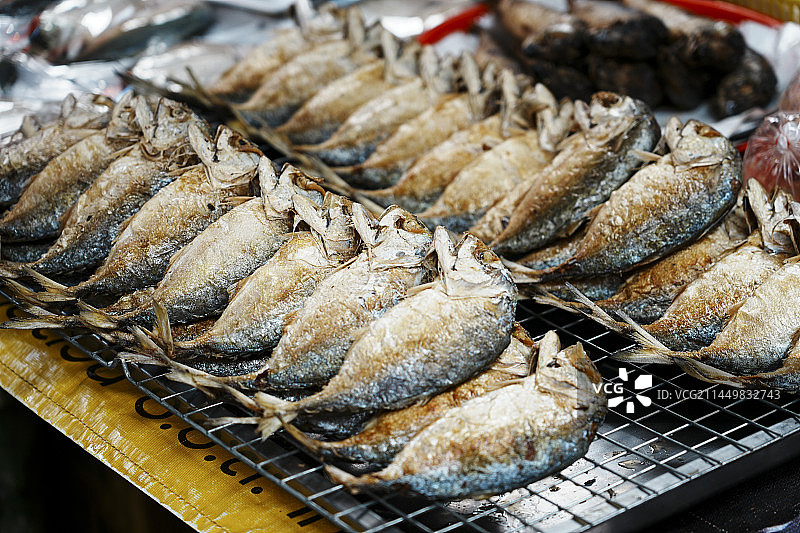 烤鱼、鱼饭、鱼摊图片素材