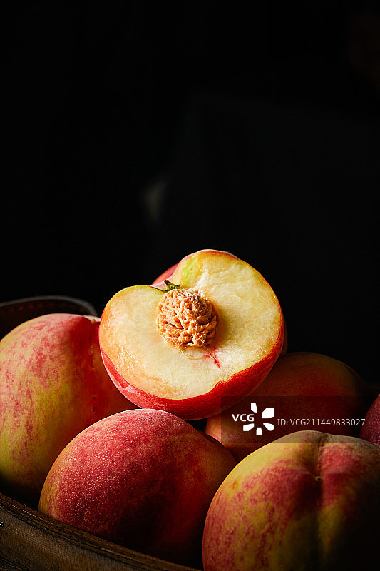 桃子拍摄图片素材