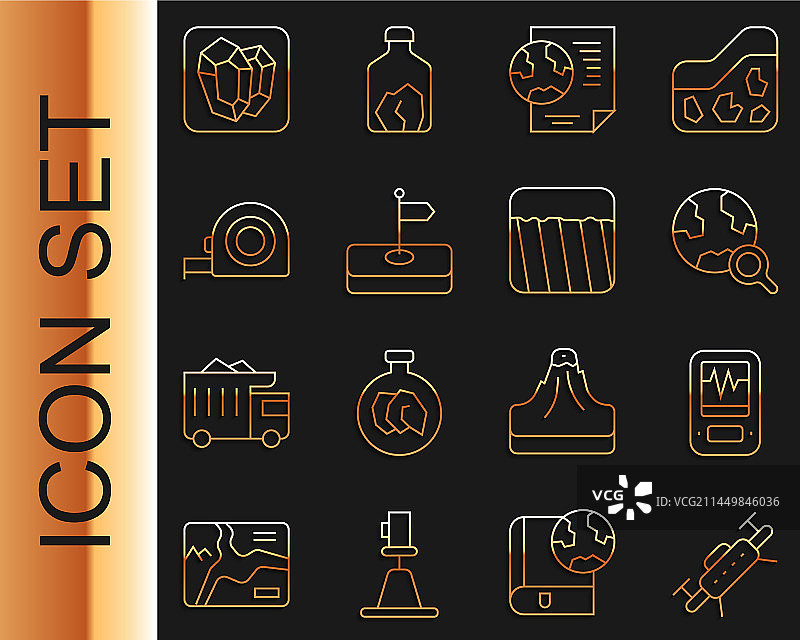 无人机地震仪放大镜图片素材