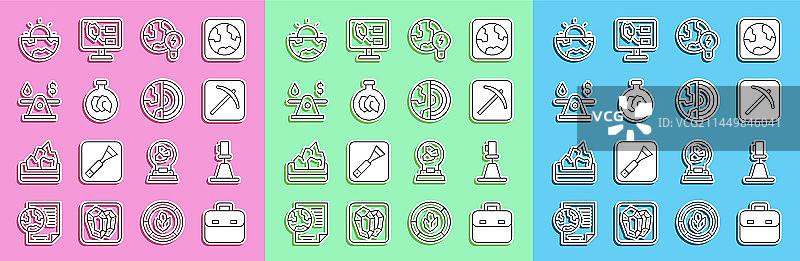 线条公文包视距仪经纬仪图片素材