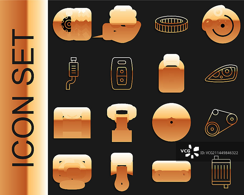 汽车散热器冷却系统正时皮带图片素材