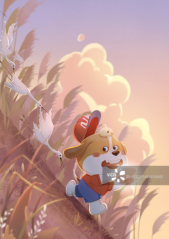 节气插画白露海报图片素材