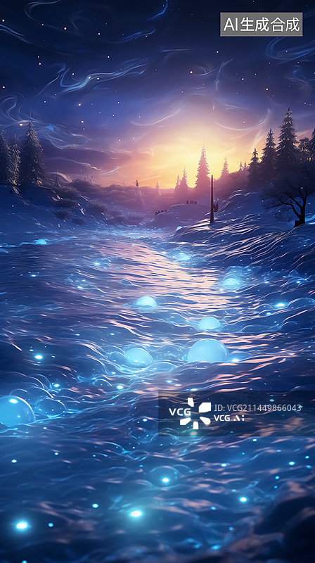 【AI数字艺术】梦幻异界星球三维插画图片素材