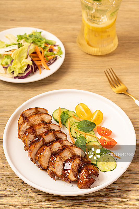 照烧鸡胸肉图片素材