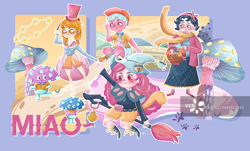 喵呜魔女奇妙之旅图片素材