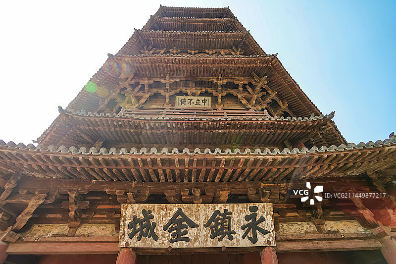 山西朔州应县木塔图片素材