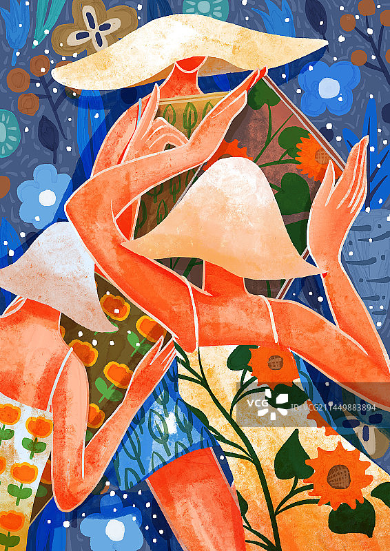 三个女人图片素材