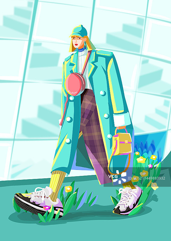 时尚女孩图片素材