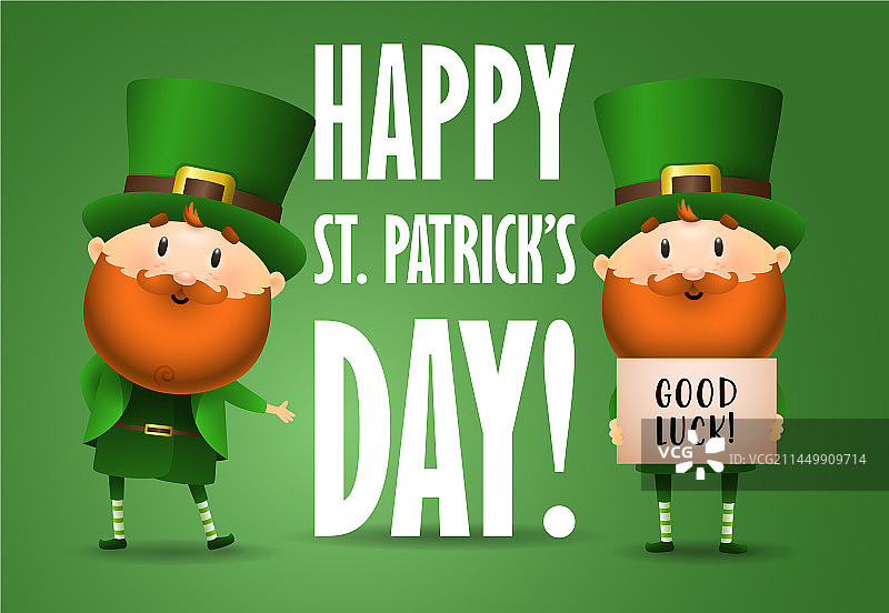 圣帕特里克节邀请函设计图片素材