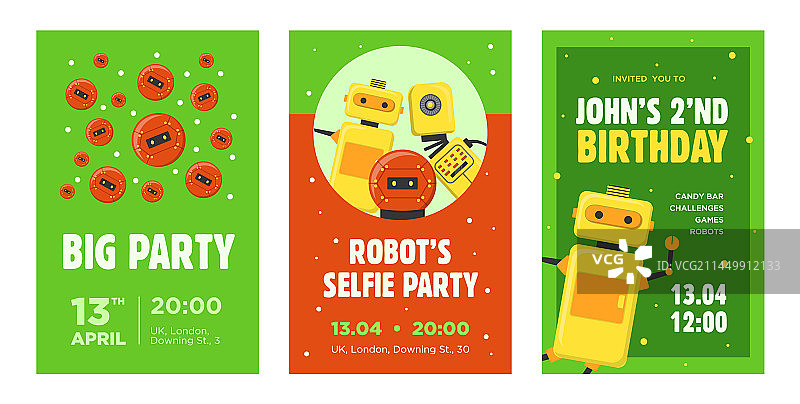 派对邀请卡合集图片素材