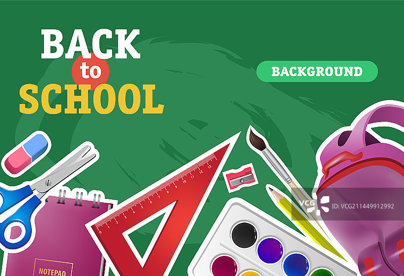 返校季用品背景图片素材