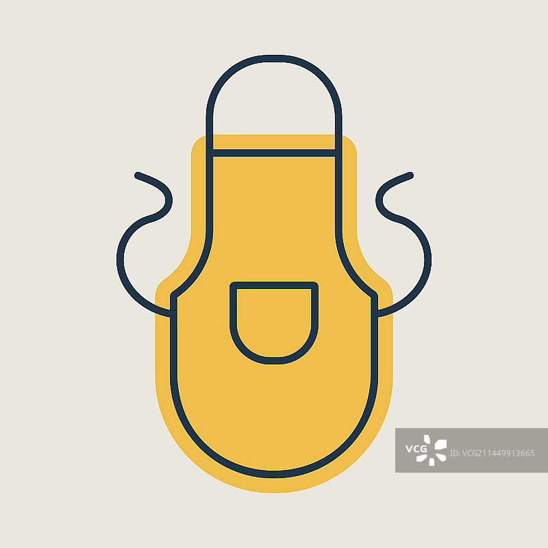 厨房围裙防护服图标图片素材