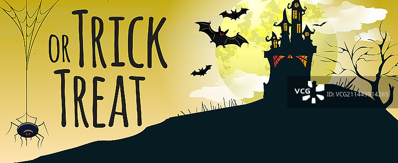 城堡蝙蝠万圣节字母图片素材