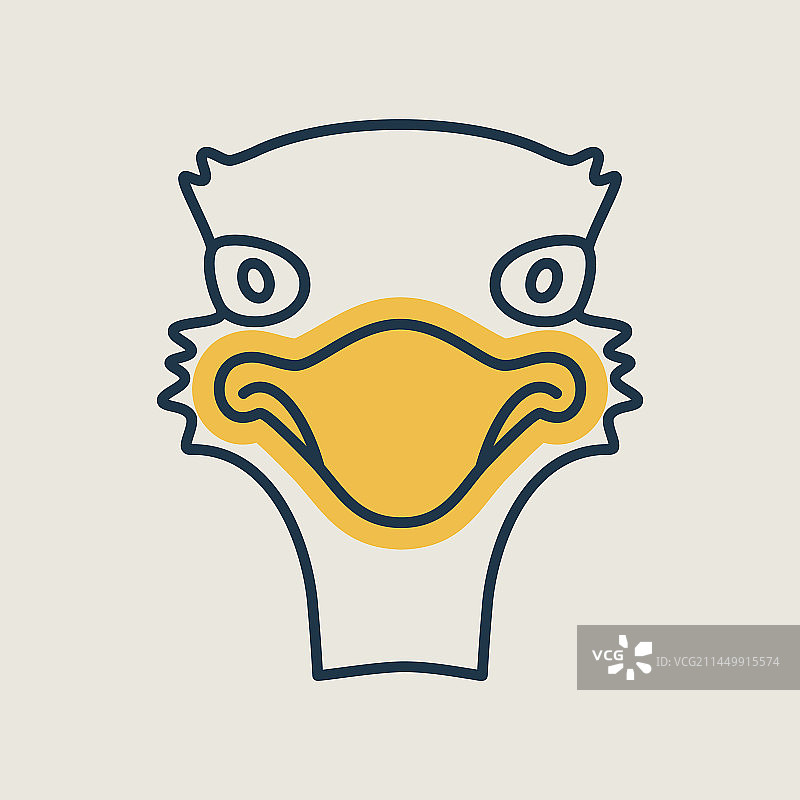 鸵鸟 isolated 图标动物头像农业图片素材