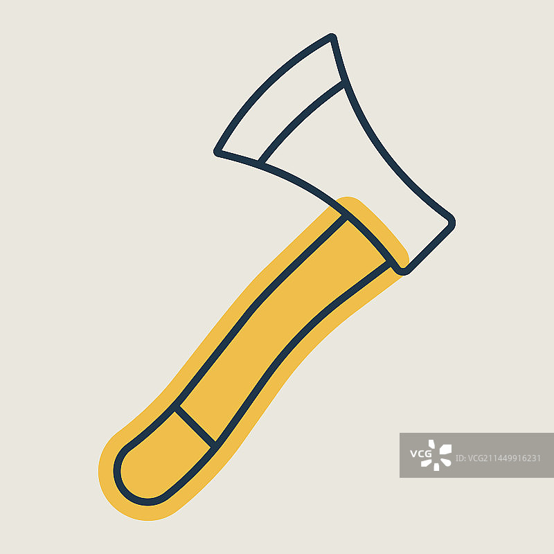 花园用斧头孤立图标图形符号图片素材