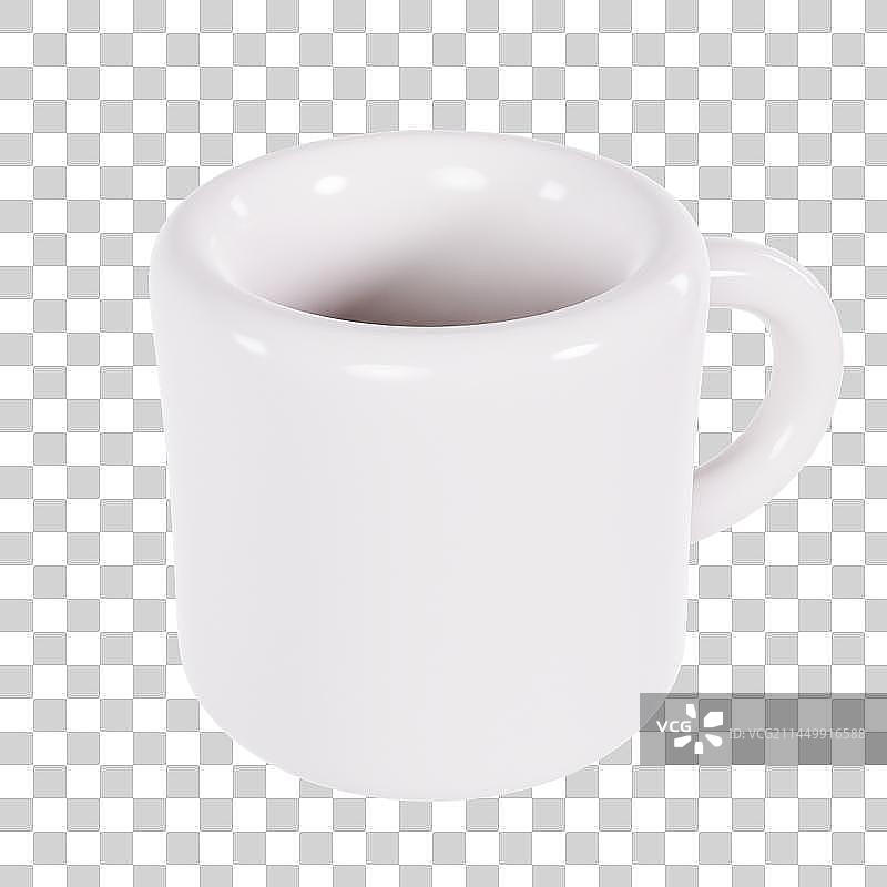 3D立体空水杯元素图片素材