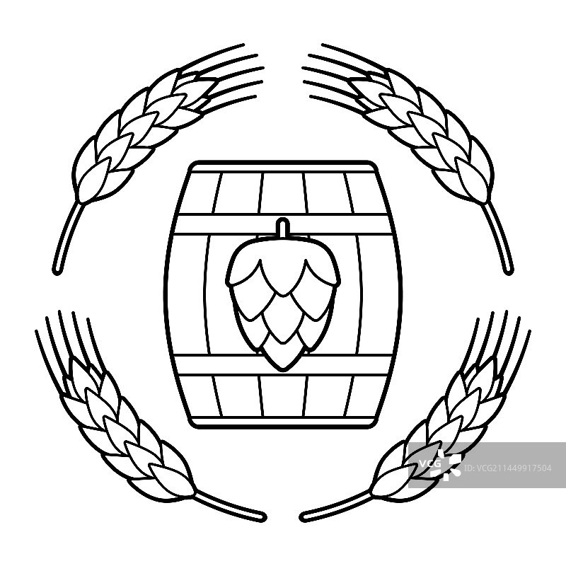 啤酒节啤酒元素标志图片素材