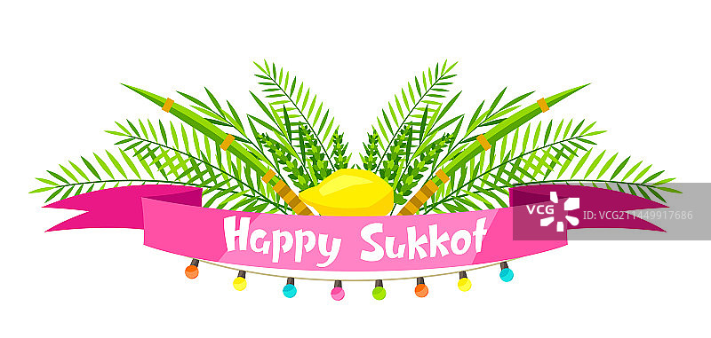 快乐的住棚节贺卡节日背景图片素材