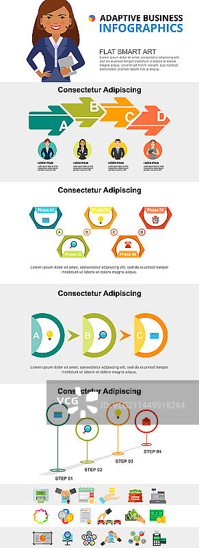 用于演示的银行和营销图表图片素材