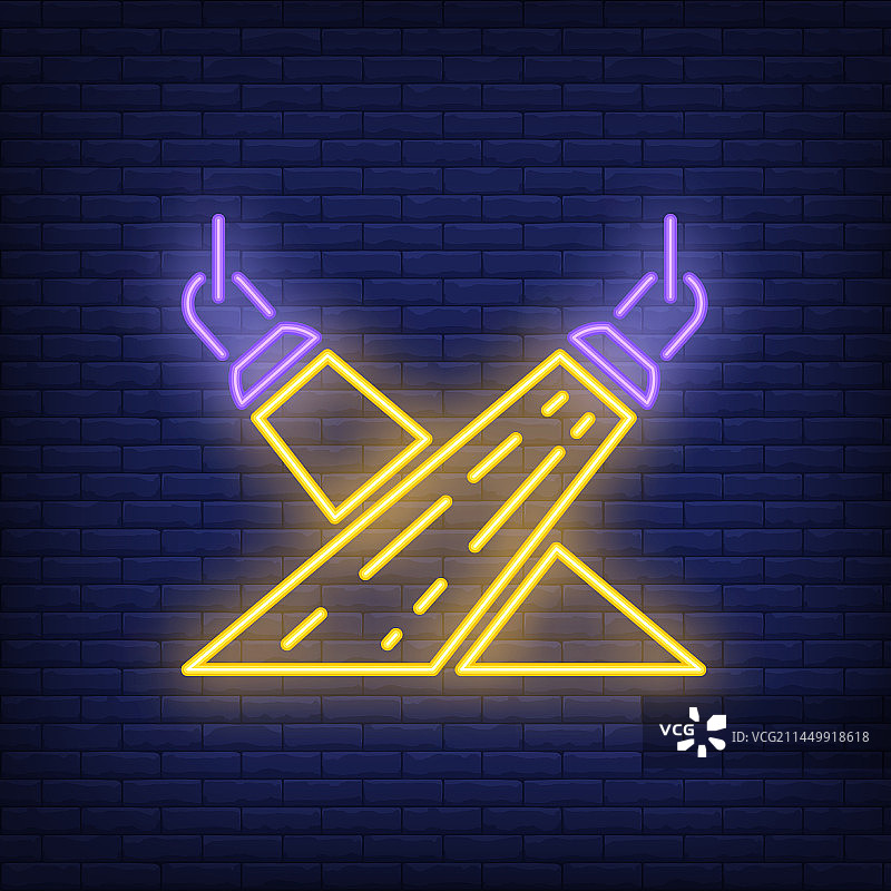 舞台灯光霓虹灯图标图片素材