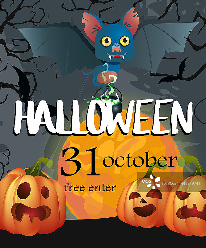 万圣节10月31日免费入场图片素材