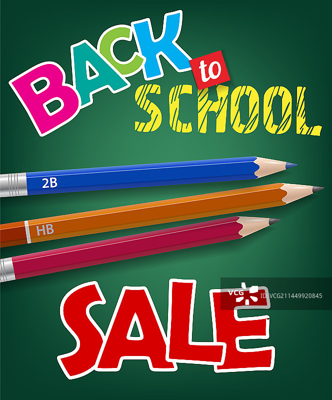 返校促销字母和石墨图片素材