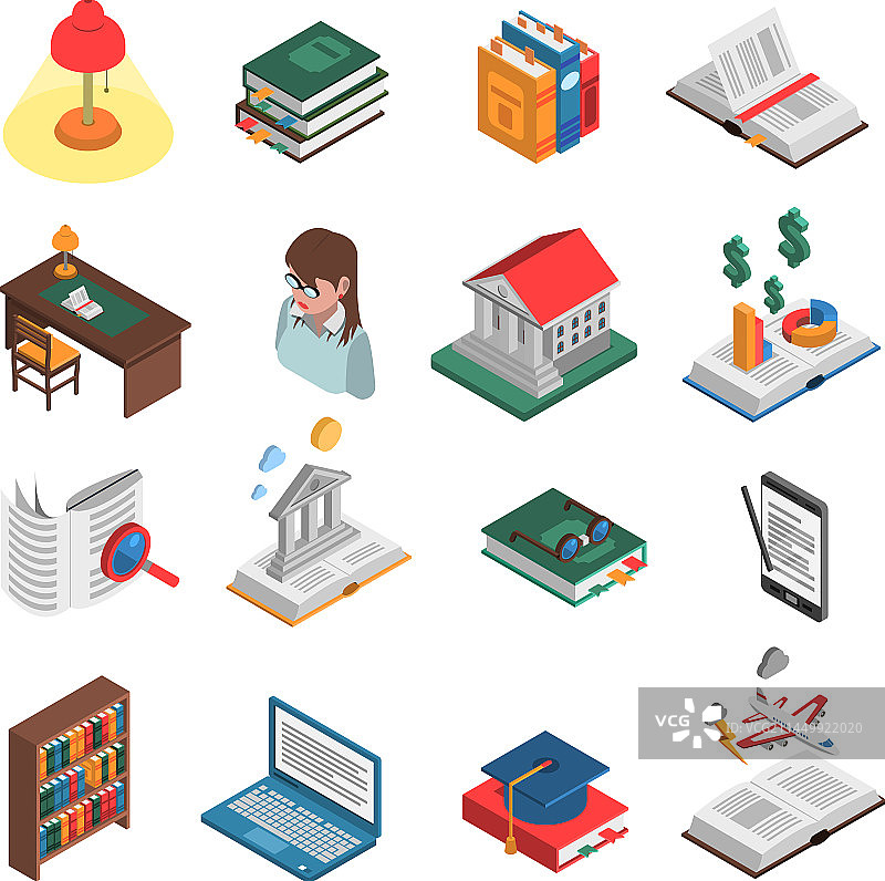 图书图标集图片素材