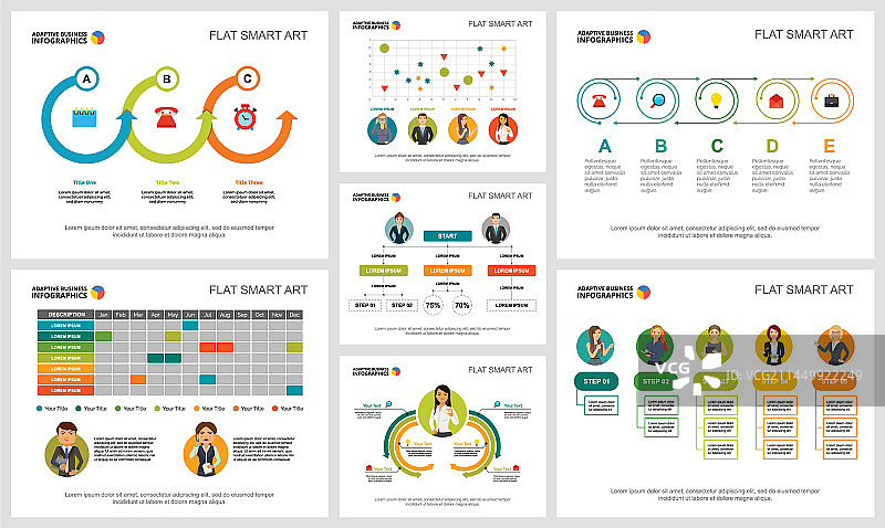 色彩鲜艳的营销或生产概念图片素材