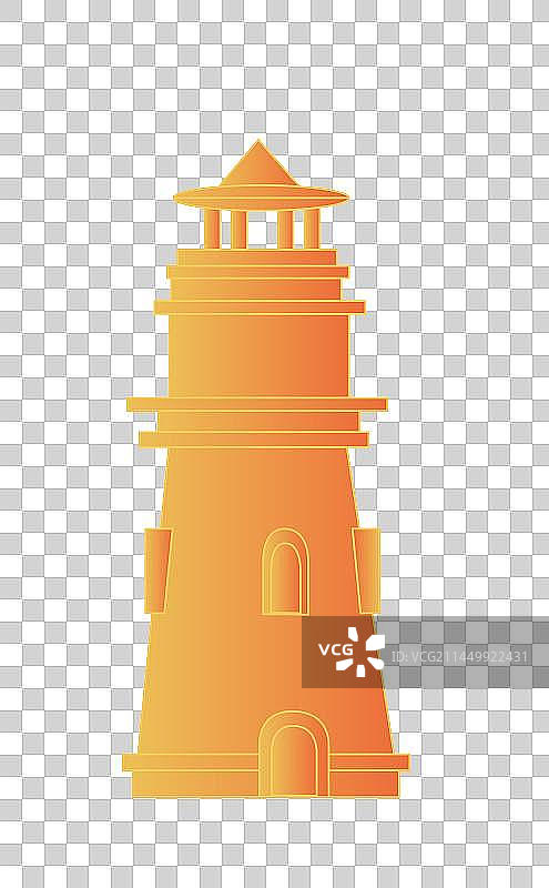 珠海情侣路灯塔中国风城市复古打卡地标旅游建筑图片素材