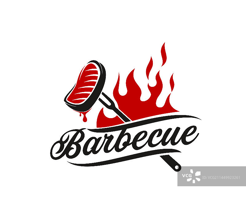 烧烤架图标，烤肉串和火焰图片素材
