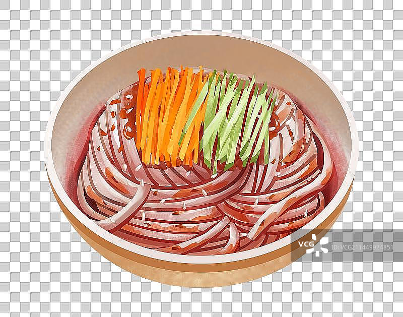 陕西西安特色美食之秦镇米皮图片素材
