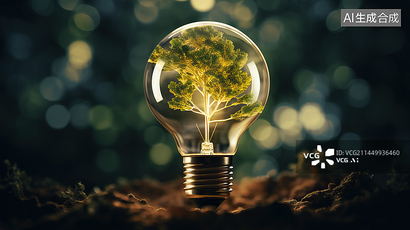 【AI数字艺术】地球一小时节能减排绿色环保节约用电背景图片素材