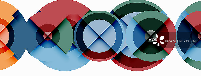 带阴影的圆圈时髦的最小几何图片素材