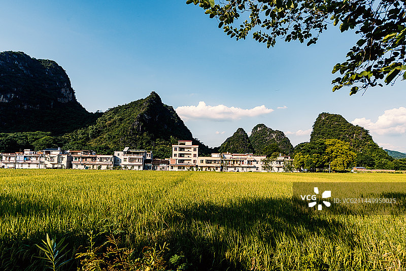 4A级景区英德市九龙镇峰林小镇图片素材