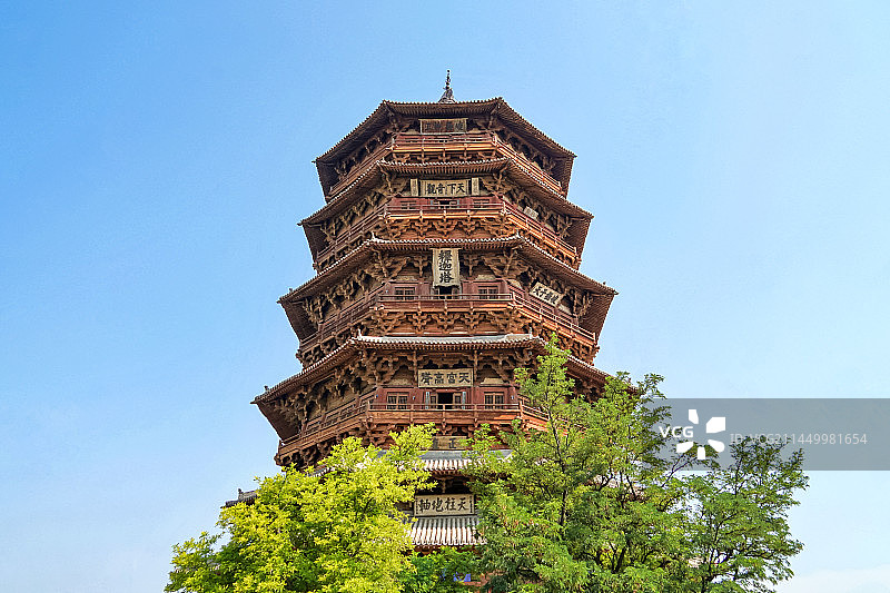 山西朔州应县木塔图片素材