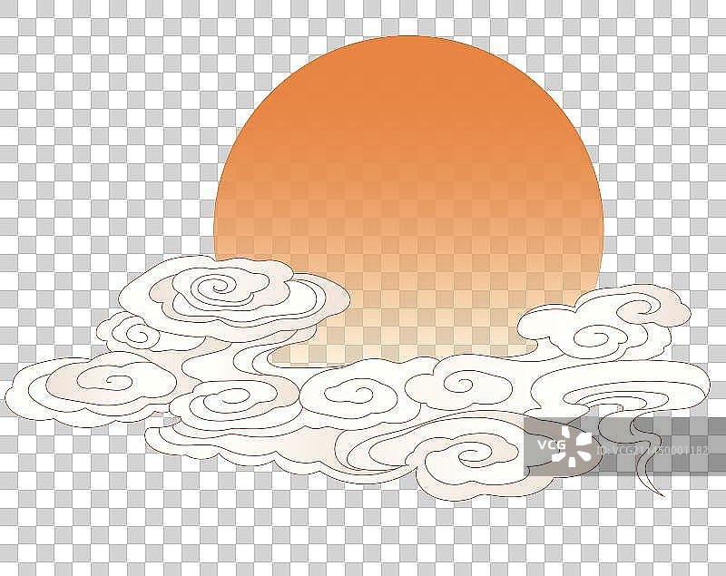 浙江杭州城市天际线地标建筑国风矢量插画图片素材