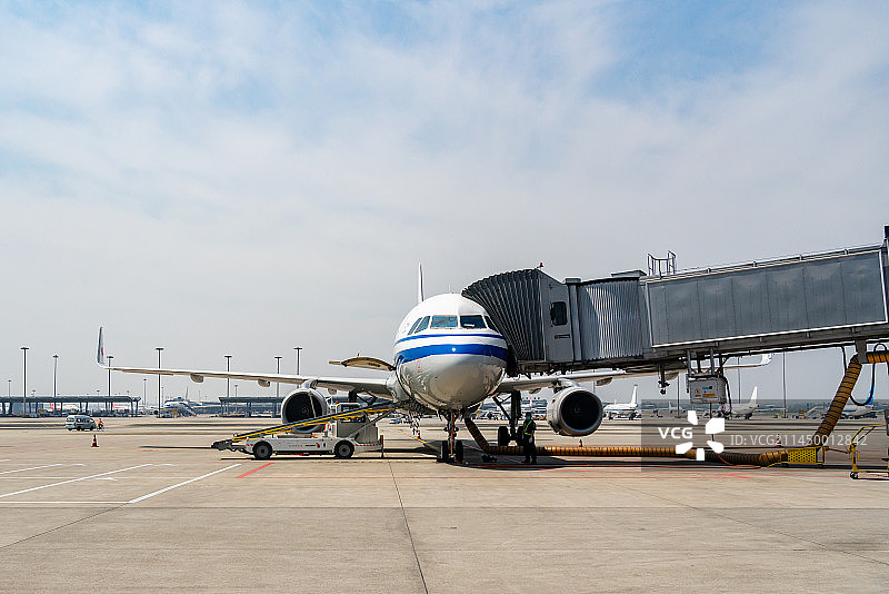民航客机特写图片素材