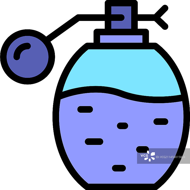 喷雾瓶除臭剂图标（扁平风格）图片素材